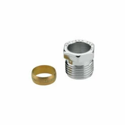 DANFOSS Raccord Chromé à Compression Mâle 1/2" (15/21) - Cuivre Ø16