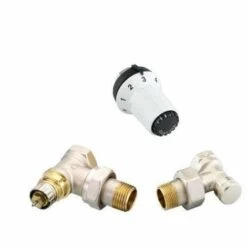 Danfoss Kit Robinet Thermostatique équerre Coudé 1/2 Avec Tête Thermostatique 013G5163