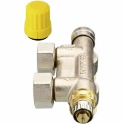 DANFOSS Corps De Vanne VHS-UN 3/4" X 1/2" équerre Nickelé Avec Vidange