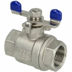 DANFOSS Robinet à Bille Avec Poignée Papillon 1/4 FF/FF Inox