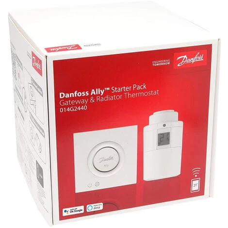 Pack De Démarrage Danfoss Ally Passerelle + Tête Connectée 014G2440 – Image 2