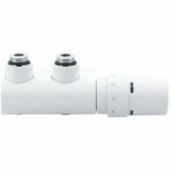 Danfoss Vhx D Bornier Design 2 Points Avec élément De Contrôle Ra X Hoh 50mm 1/2 Bu Bi Angulaire Blanc - Blanc 9016