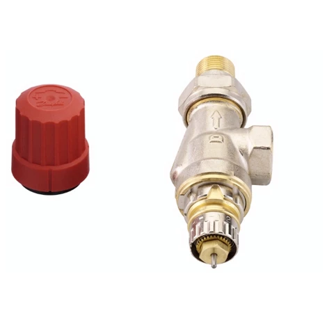 DANFOSS Robinet Thermostatique Corps équerre Inversé Réglable RA-N 15 - M 3/4 EK – Image 2