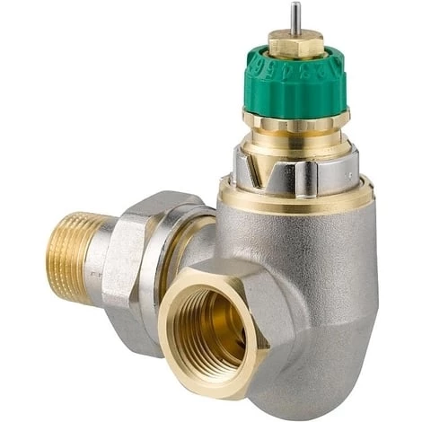 Corps De Robinet Radiateur Angle à Droite 3/8" RA-DV 10 Dynamic Valve - Danfoss 013G7717
